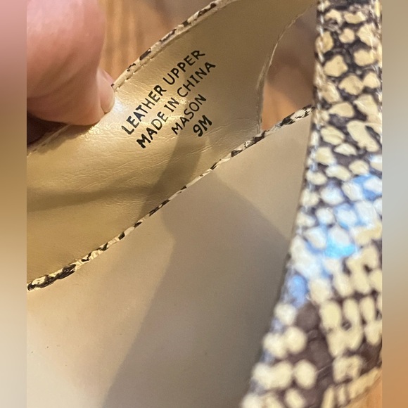 Karen Scott sling back heels Leather animal print Size 9 New - Picture 7 of 7